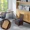 Casafield Rolling Filing Cabinet - Water Hyacinth File Organizer with Lid and Locking Wheels, Home Office Storage for Hanging Folders